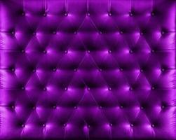 Close up retro chesterfield style, purple capitone textile background photo