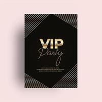 Abstract VIP Gold Card vector