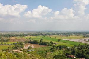 High angle view of rural Thailand.