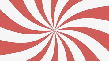 red and white spiral strips background vector