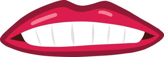 Buck Teeth Women Mouth Expression vector