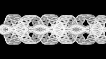 Torneado de alambre abstracto de renderizado 3D video