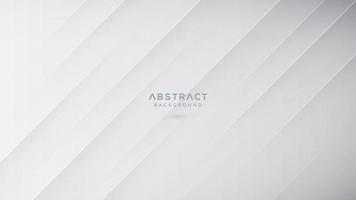 Abstract geometric white and gray gradient background vector