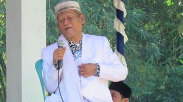 Cianjur Regency, Indonesia, 6-16-21-Religious leader lecture photo