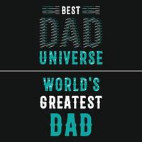 Father Day Dad Typography T-Shirt vector