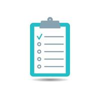 clipboard with checklist icon. to do list symbol. vector illustration
