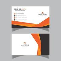 simple and modern business card design template vector