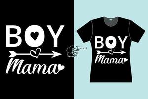 diseño de camiseta del día de la madre niño mamá vector