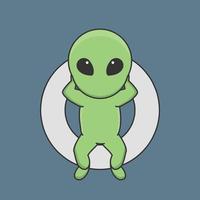 alien astronaut galaxy universe space robot interstellar vector
