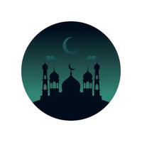 icono de mezquita vectorial vector