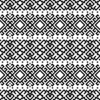Tribal Ethnic Seamless Patterns Background Texture design vector in black white color