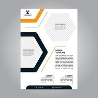 flyer brochure poster modern design template abstract business print vector