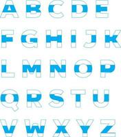 alfabeto degradado colorido vector