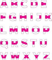 alfabeto degradado colorido vector