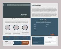 website template design vector