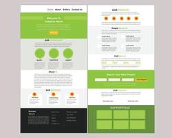 website template design vector