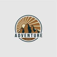 logotipo de aventura vector