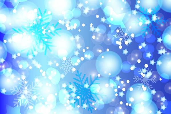 Christmas new year winter snowflakes and Sparkling Glitter Background. Falling Shiny Confetti with Shards. Shining Light Effect for Christmas or New Year Greeting Card.