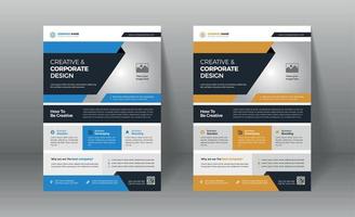 New Modern Corporate Business Flyer Template Free Vector