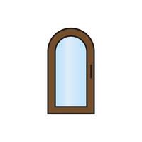 vector de puerta para presentación de icono de símbolo de sitio web