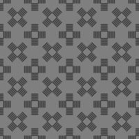 monochrome asain fabric pattern vector