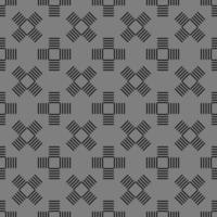 monochrome asain fabric pattern vector