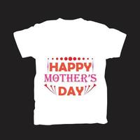 nuevo diseño de camiseta del día de la madre vector