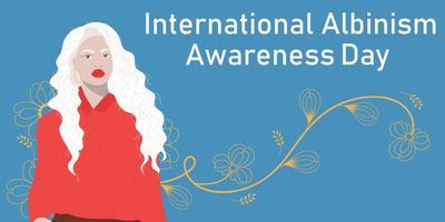 International Albinism Awareness Day. vector