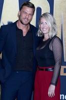 LAS VEGAS  MAR 7, Alan Ritchson, Catherine Ritchson at the 2022 Academy of Country Music Awards Arrivals at Allegient Stadium on March 7, 2022 in Las Vegas, NV photo