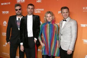 LOS ANGELES, DEC 3 - Branden Campbell, Tyler Glenn, Elaine Bradley, Chris Allen, Neon Trees at the 2017 TrevorLIVE Los Angeles at Beverly Hilton Hotel on December 3, 2017 in Beverly Hills, CA photo