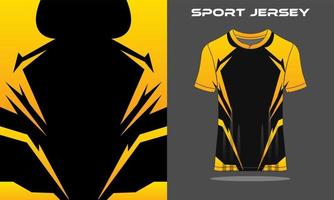 black and yellow shirt sport jersey design 12673439 Vector Art at Vecteezy