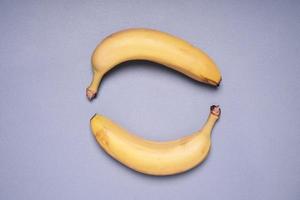 two bananas forming circle shape photo