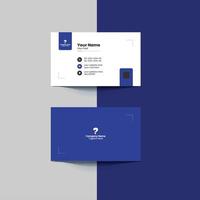 minimal and modern business card template vector