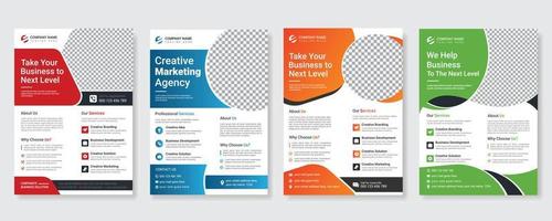 Corporate creative marketing business promotion flyer design template, business poster, modern business flyer or vector template design