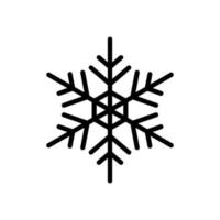 copos de nieve. icono de copo de nieve. ilustración de diseño de vector de copo de nieve. signo simple de invierno, símbolos de copos de nieve.