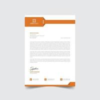 Professional creative modern business company letterhead template Free Vector a4 size