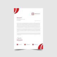 Professional creative modern business company letterhead template Free Vector a4 size