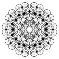 diseño de mandala para libros de colorear. adornos redondos decorativos de mandala vintage. vector