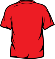 ilustración de camiseta roja png