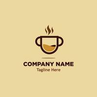cup of coffee logo simple icon design illustration vector