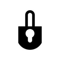 Lock vector icon with white background