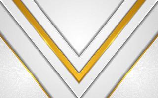 Modern white background combination with line gold vector