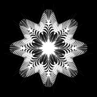 Snowflake icon isolated. Vector illustration for web
