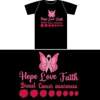 Breast Cancer t shirt vector
