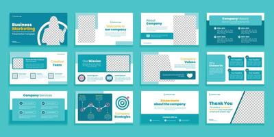 Creative Business Slide Presentation Template vector