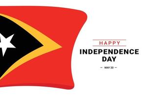 día de la independencia de timor oriental vector