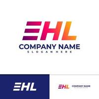 Letter E H L logo vector template, Initial E H L logo design concepts