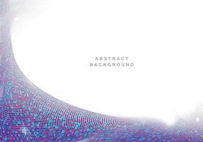 Abstract colorful flowing wave dotted background vector