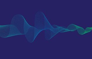 Abstract Sound Wave Line Background vector