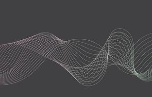 Abstract Sound Wave Line Background vector